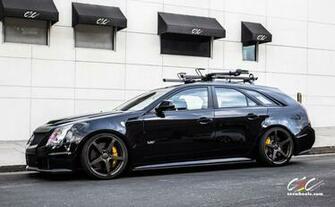 Cars Cec Tuning Wheels Cadillac Cts V Wagon Black Wallpaper Background