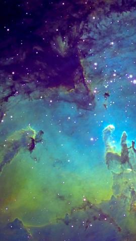 Fantasy Space Nebula iPhone Wallpaper