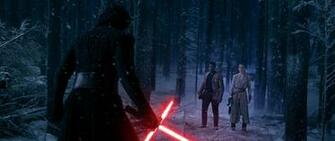 Star Wars Kylo Ren S Lightsaber Finn Rey Movie Wallpaper