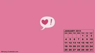 February Wallpaper Calendar