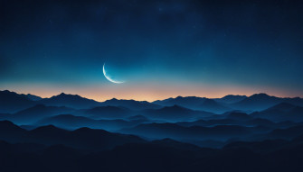 Blue Night Sky Wallpaper