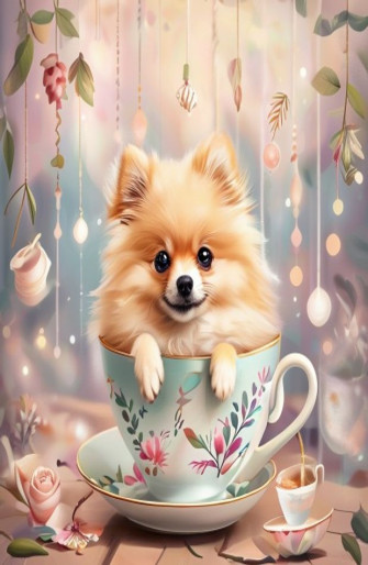 Teacup Pomeranian Wallpaper