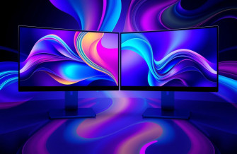 Abstract Dual Monitor Wallpaper