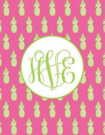 Pineapple Monogram Wallpaper Phone Candy