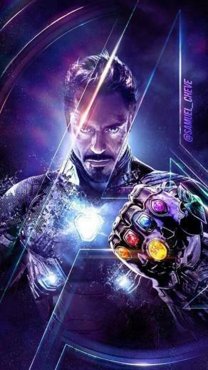 Endgame Tony Stark Infinity Stones iPhone Wallpaper Superheroes