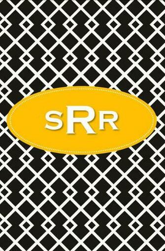 Personalized Black Lattice Phone Wallpaper