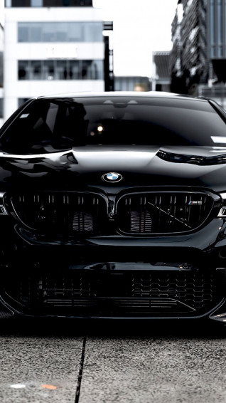 Bmw M5 Black Front Wallpaper Cars