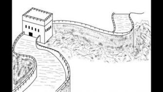 Great Wall Of China Drawing At Paintingvalley Explore