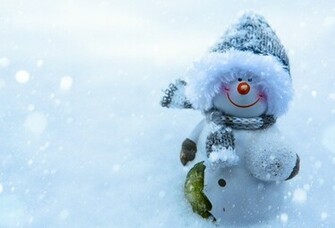 Wallpaper Snowman Snow Christmas Smile New Year Winter Desktop