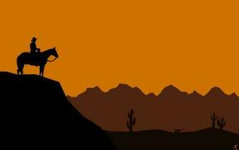 Western Cowboy At Sunset Wallpaper Auto Design