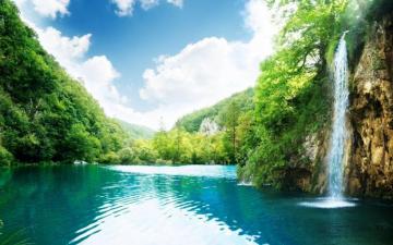 Nature Dom Waterfalls Rivers Wallpaper