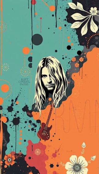 Kurt Cobain Phone Wallpaper