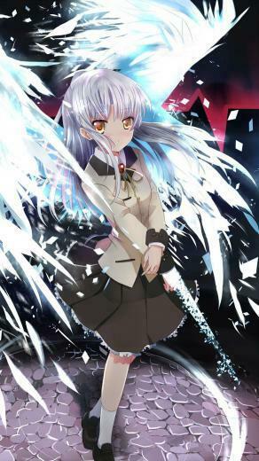 Kanade Tachibana Angel Beats Anime Mobile Wallpaper