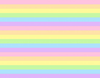 Cute Pastel Rainbow Striped Pattern Clip Art