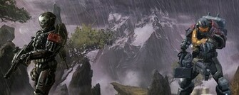 Halo Reach Dual Screen Wallpaper Monitor