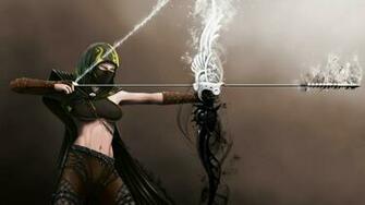 Archery Wallpaper Abstract Fantasy HD Desktop
