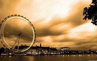 London Eye In Special Effects High Definition Wallpaper