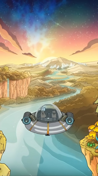 Rick And Morty Cartoon Scenery Wallpaper iPhone Phone 4k 9220e