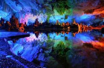Magnificent Colorful Cave Nature S Wallpaper