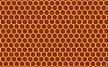 Honey Comb Beehive Pattern Textured Background Vector