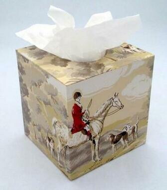 The Fox Hunt Equestrian S Vintage Wallpaper Tissue By Fondue