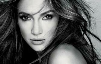 Wallpaper Actress Singer Jennifer Lopez Black And White