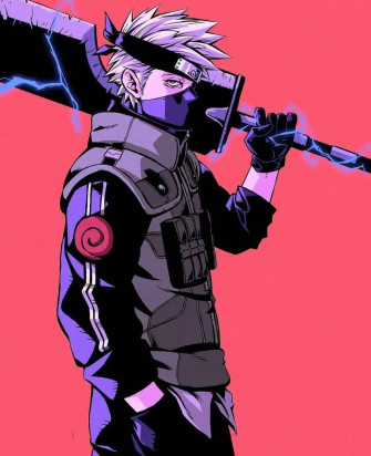 Kakashi iPhone Lightning Blade Wallpaper