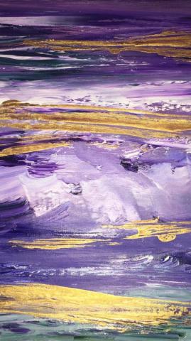 iPhone Wallpaper Background Purple Blue Gold Abstract