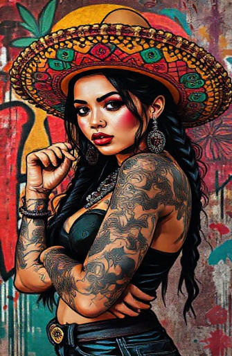 Mexican Gangster Girl Wallpaper