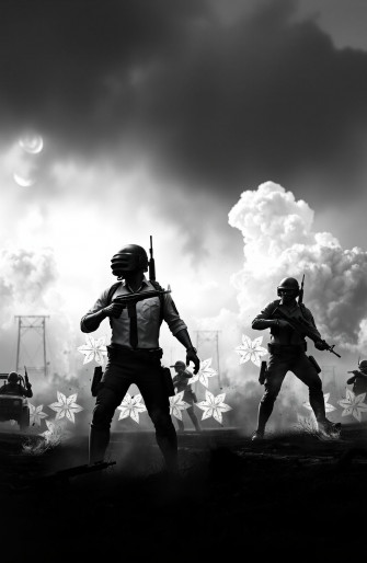 Black And White Pubg Wallpaper