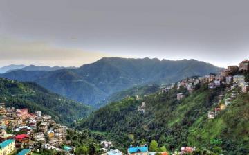 Shimla Beautiful Mountain Landscape Digital Art Photography