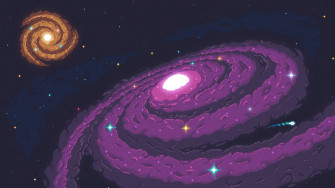 Galaxy Space Pixel Art 4k Wallpaper iPhone HD Phone 7620i