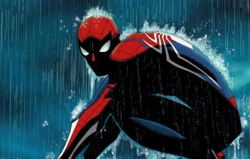 Wallpaper Rain Marvel Comics Peter Parker Spider Man Image