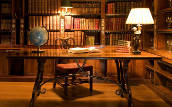 Room Office Library Interior Job Books Wallpaper HD