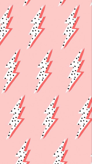A Pink And White Lightning Bolt Pattern Wallpaper