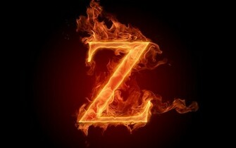 The Fiery English Alphabet Picture Z Wallpaper HD