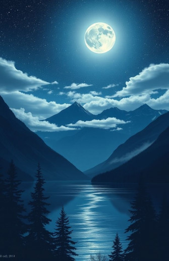 Mountain Night Wallpaper