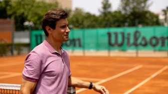 David Ferrer In Casual Clothes Wallpaper