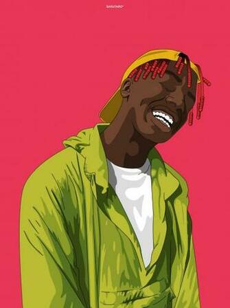 Lil Pump Cartoon Wallpaper Top