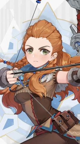 Aloy Genshin Impact Phone iPhone 4k Wallpaper