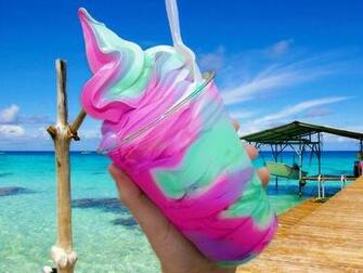 Background Colors Happy Icecream Ocean Smile Summer Vacations