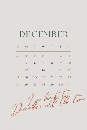 December Calendar In Xmas Wallpaper Cute Christmas