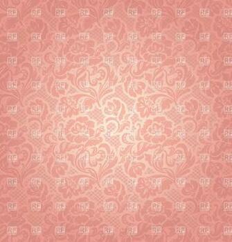 Pink Victorian Wallpaper With Floral Ornament Background