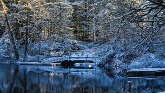 Snow Background Wallpaper HD