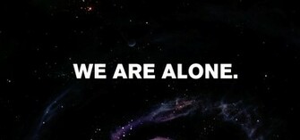 Outer Space Stars Alone Demotivational HD Wallpaper