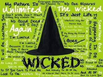 Wicked Lyrics Wallpaper