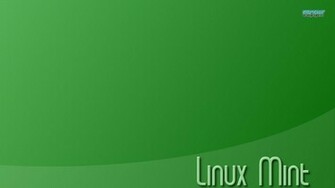 Linux Mint Font Green Background HD Wallpaper Image