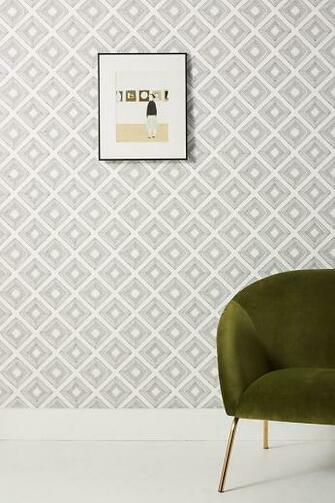 Magnolia Home Diamond Sketch Wallpaper Anthropologie