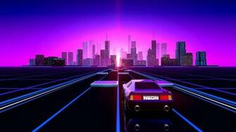 Retro Wave HD Wallpaper Background Image