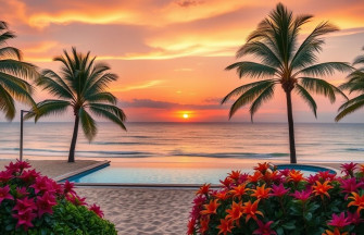Beach Resort Wallpaper